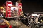 Motorist Rear-Ends Brookville (OH) Fire Engine Called To I-70 W Rollover Crash