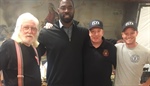 New York Giants' Justin Tuck visits Fort Lee Fire Department