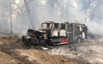 Major Damage To An Engine On A Prescribed Fire In California