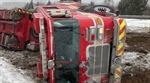 Montgomery County (MD) Fire Apparatus Crashes and Flips Over