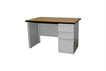 Two-Drawer Desk with File Drawer