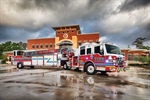 The Woodlands (TX) Pierce Fire Tractor-Drawn Aerial