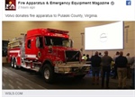 'Built From The Ground Up' Volvo Trucks Donates Firetruck to Pulaski County
