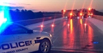 Henrico (VA) Fire Truck Stuck on Icy Interstate Overpass