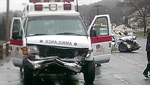 Ambulance Involved in Head-on Crash in Waterbury