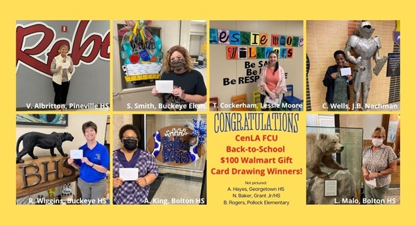 CenLA FCU Awards Gift Cards During Back-to-School Campaign