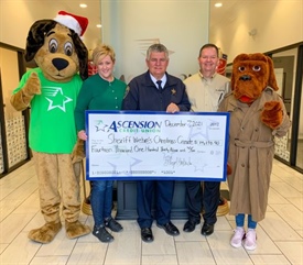 Ascension Credit Union & Its Members Donate $14,139.90 to Sheriff Webre’s Christmas Crusade